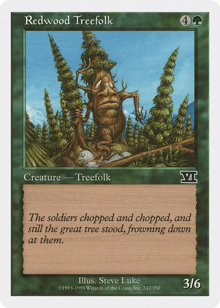 Redwood Treefolk (6ED-247) - Classic Sixth Edition