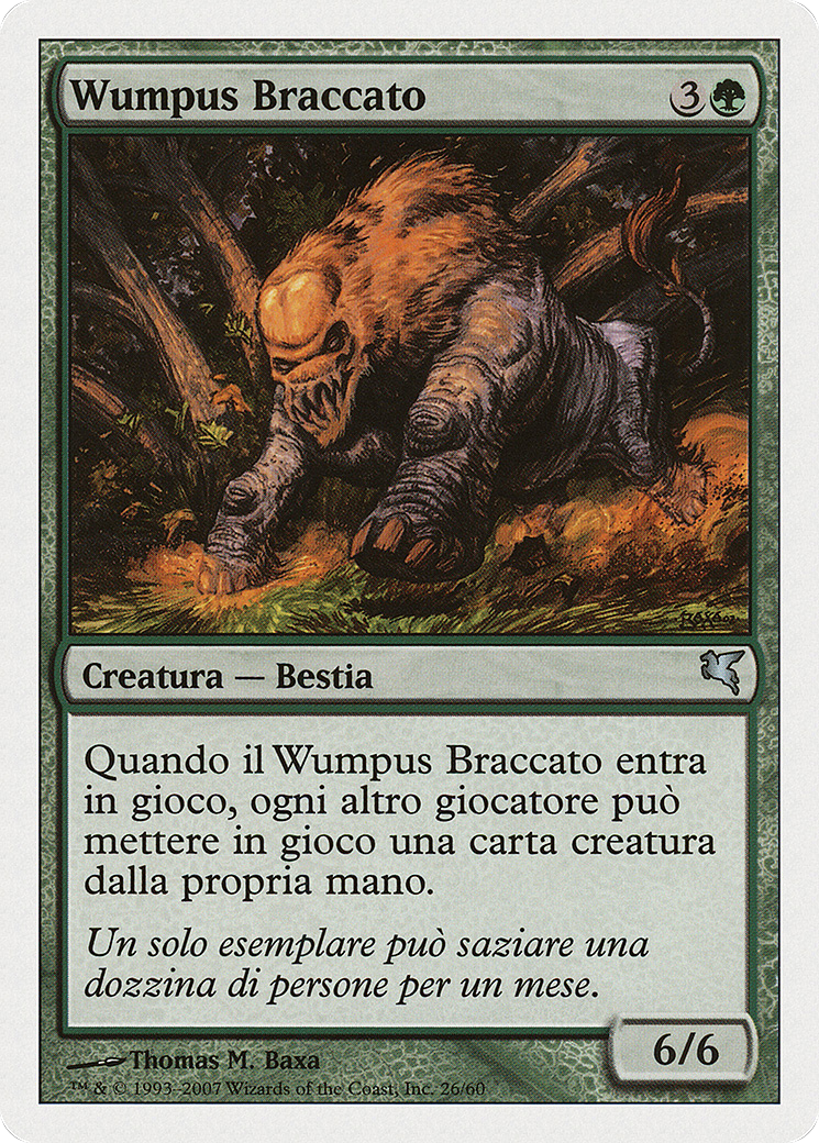 Hunted Wumpus (Italian) - "Wumpus Braccato" (PSAL-K26) - Salvat 2005