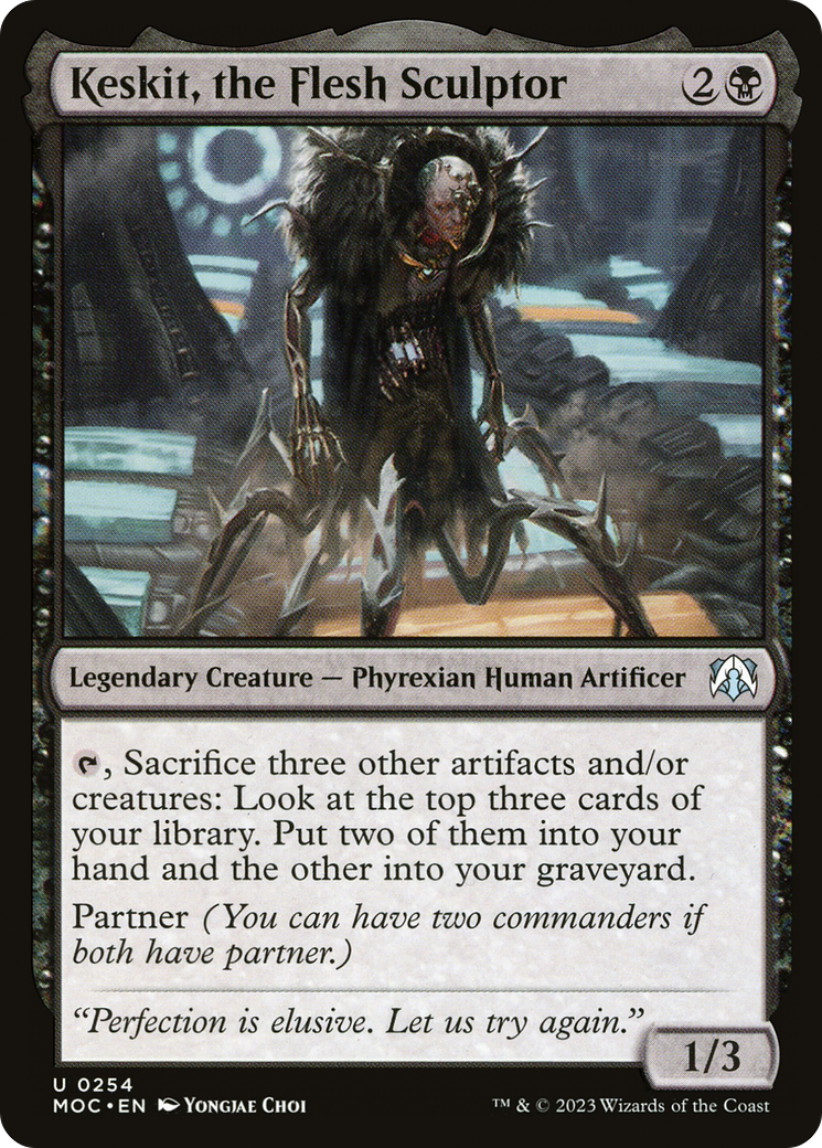 Keskit, the Flesh Sculptor (MOC-254) - March of the Machine Commander