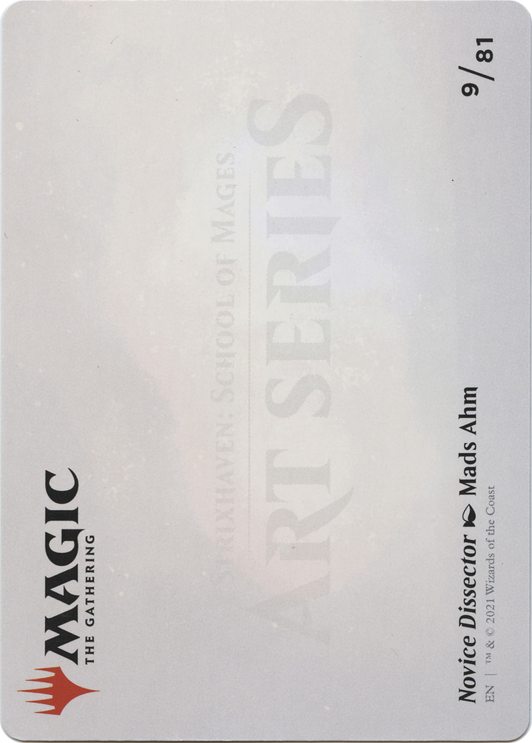 Novice Dissector // Novice Dissector (ASTX-009) - Strixhaven Art Series (Borderless)