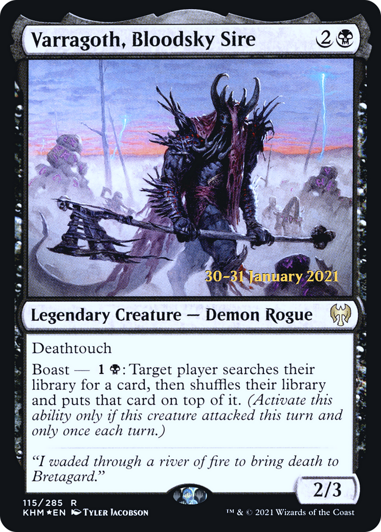 Varragoth, Bloodsky Sire (PRE-115) - Kaldheim Promos Foil