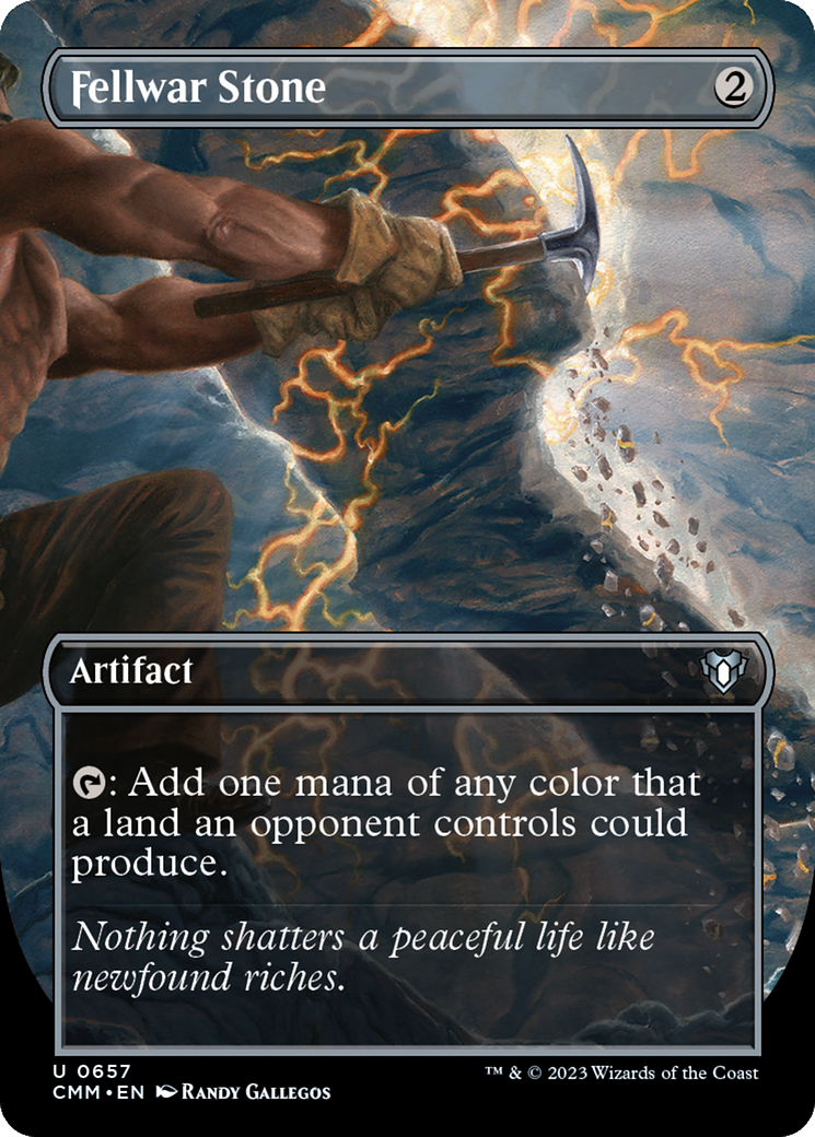 Fellwar Stone (Borderless) (CMM-657) - Commander Masters (Borderless)