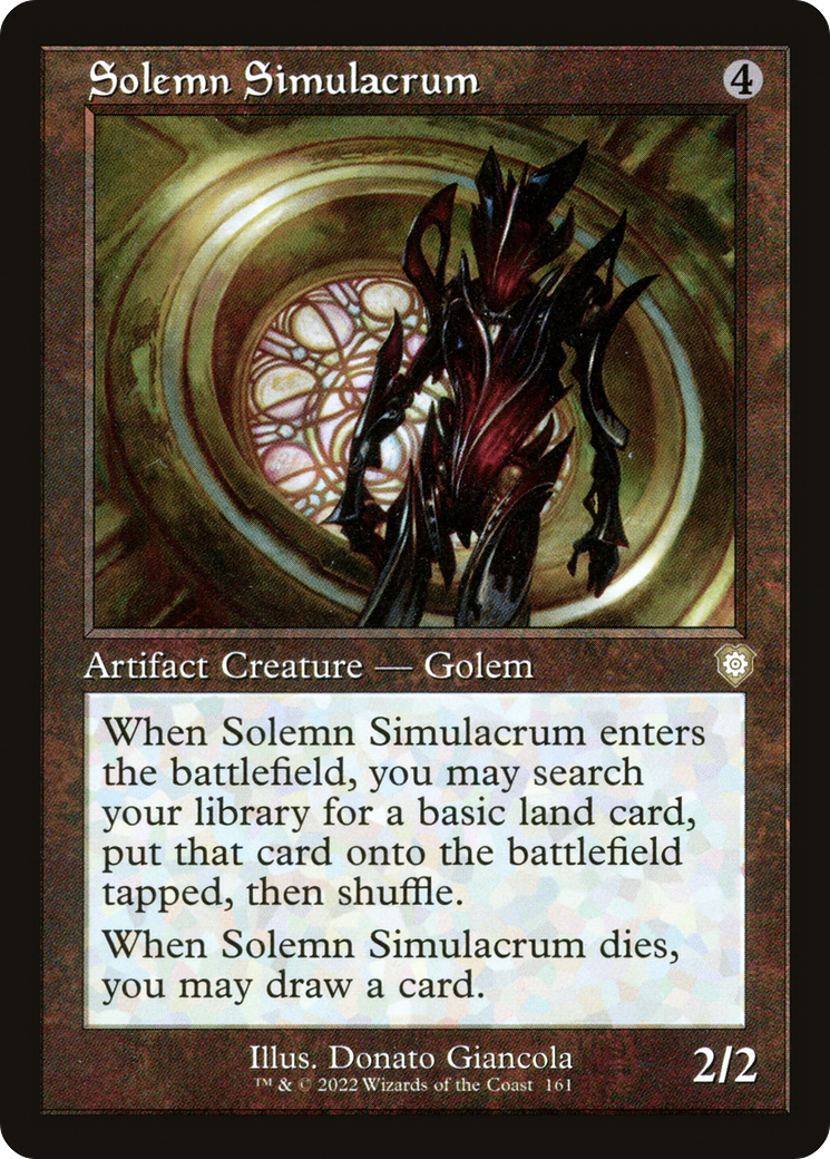 Solemn Simulacrum (Retro Frame) (BRC-161) - The Brothers' War Commander