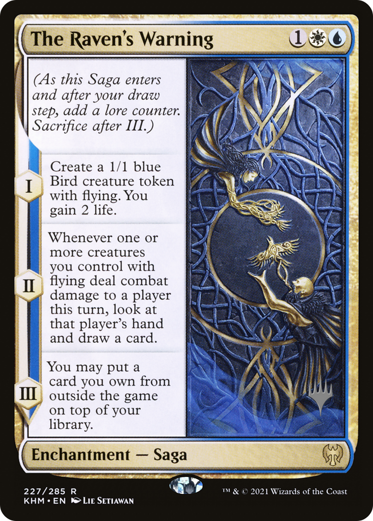 The Raven's Warning (PPKHM-227P) - Kaldheim Promos Foil