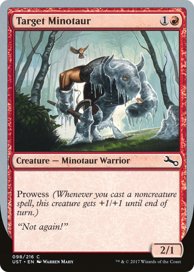 Target Minotaur (A) (UST-098) - Unstable Foil