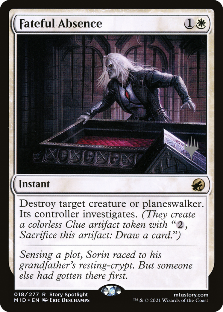 Fateful Absence (PPMID-018) - Innistrad: Midnight Hunt Promos Foil