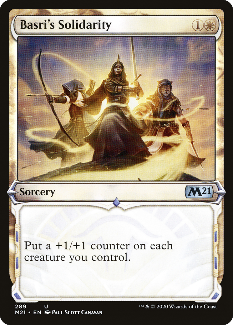 Basri's Solidarity (Showcase) (M21-289) - Core Set 2021: (Showcase) Foil