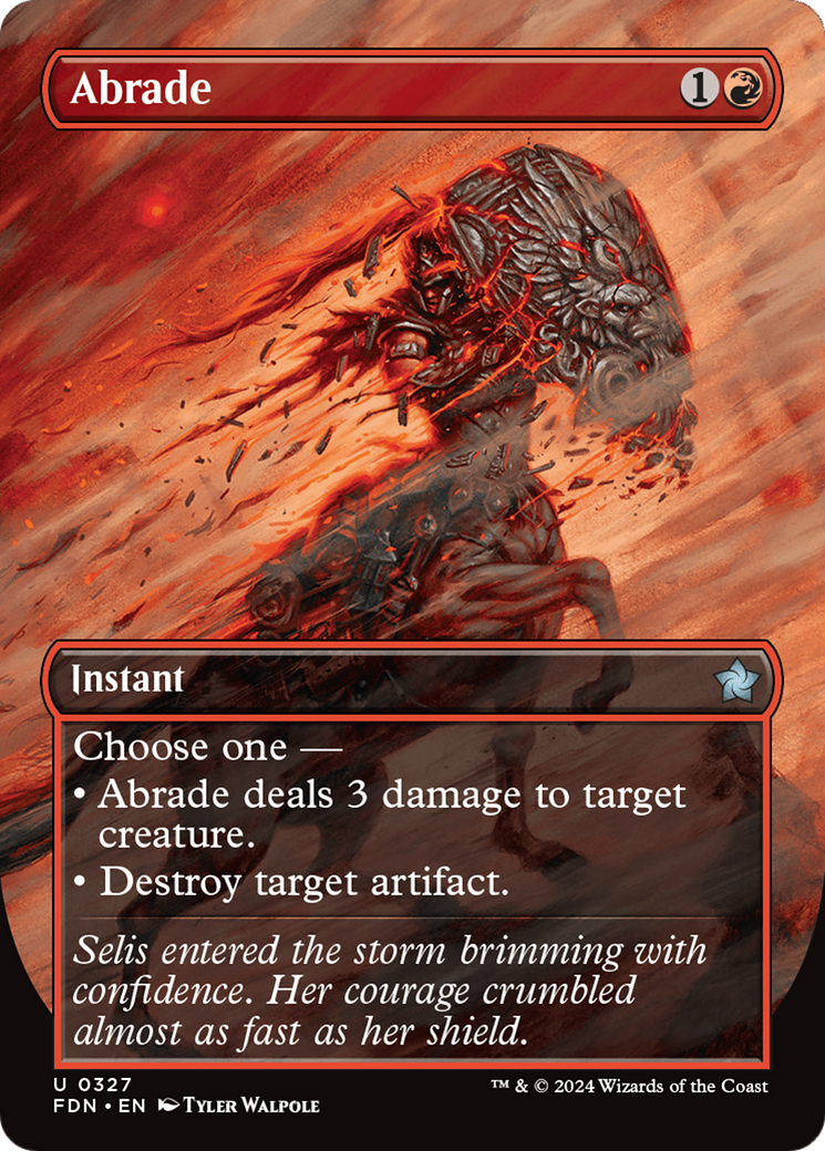 Abrade (Borderless) (FDN-327) - Foundations (Borderless)
