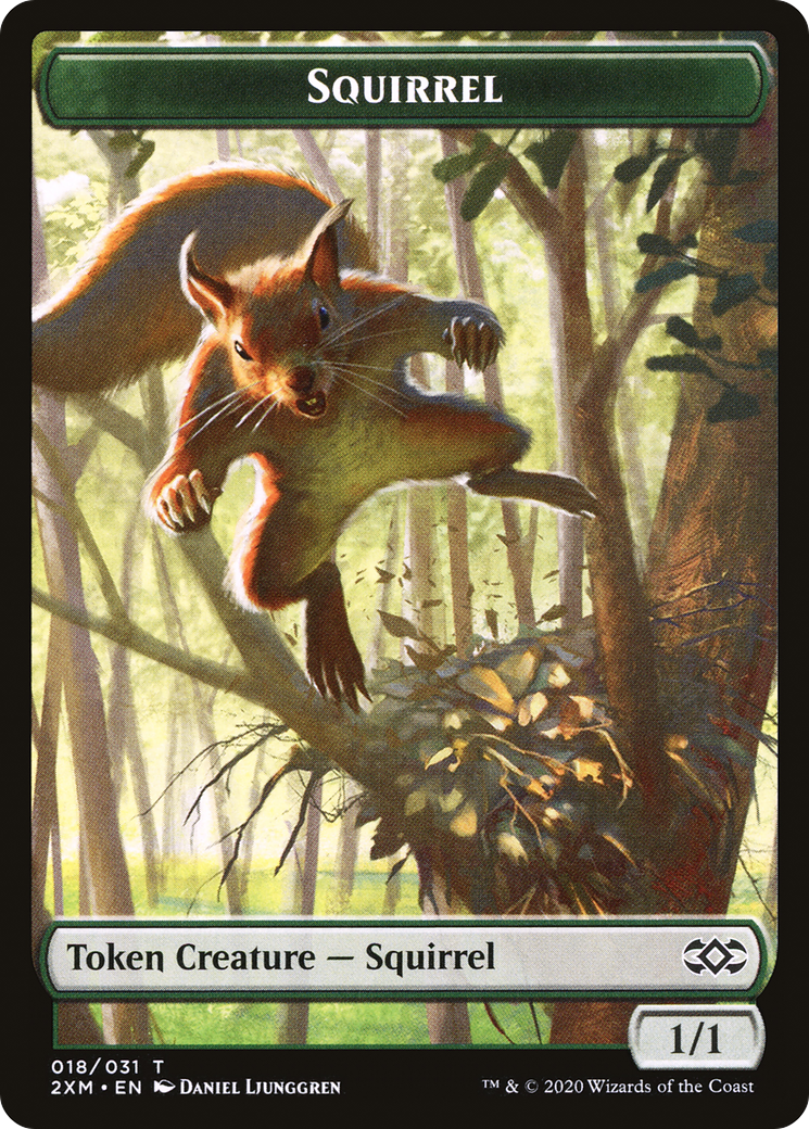 Squirrel (T2XM-018) - Double Masters Tokens Foil