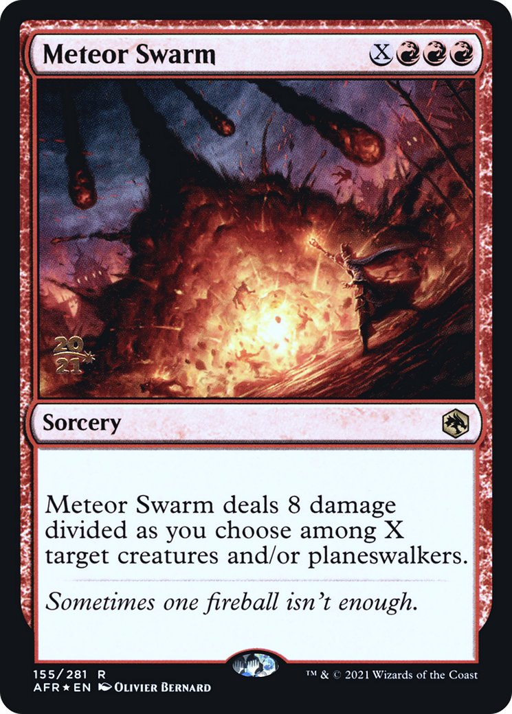 Meteor Swarm (PRE-155) - Adventures in the Forgotten Realms Promos Foil
