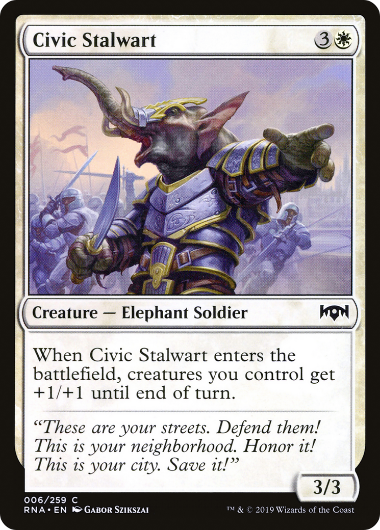 Civic Stalwart (RNA-006) - Ravnica Allegiance Foil