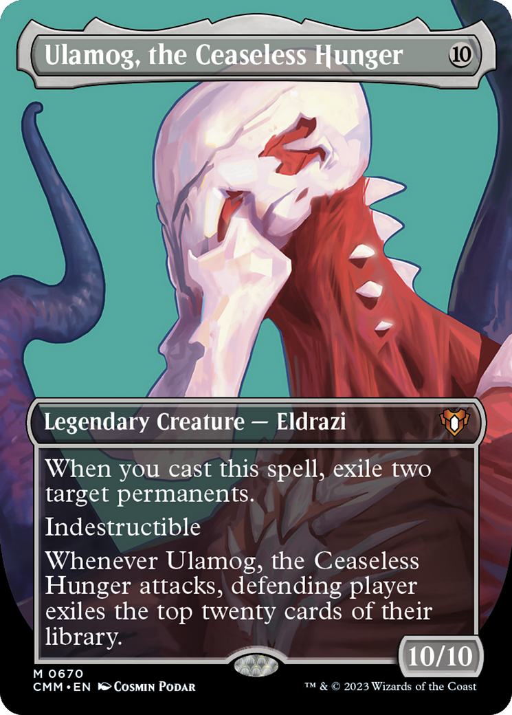 Ulamog, the Ceaseless Hunger (Borderless) (CMM-670) - Commander Masters (Borderless)