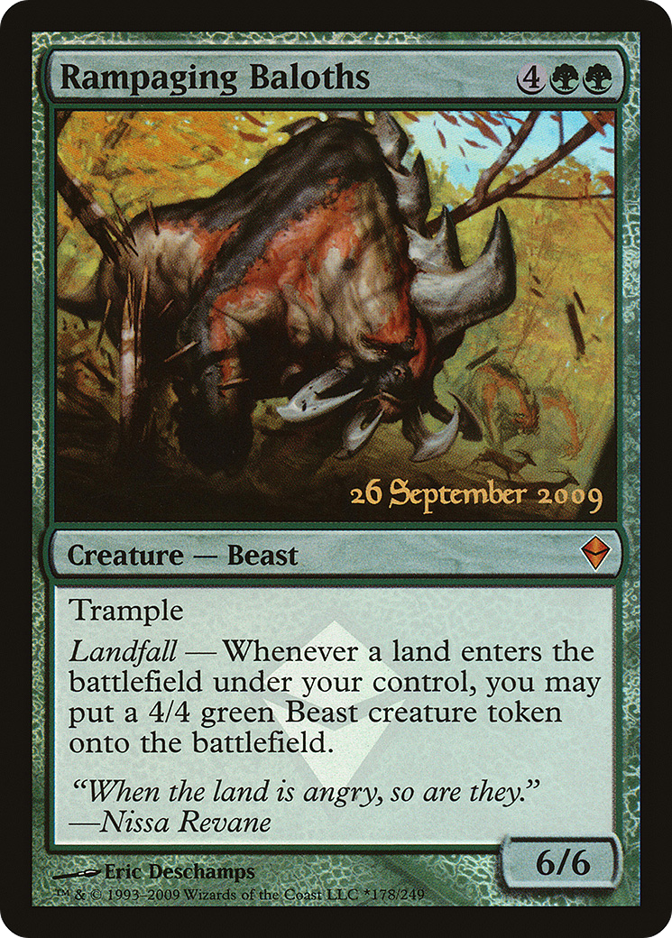 Rampaging Baloths (PRE-178) - Zendikar Promos Foil
