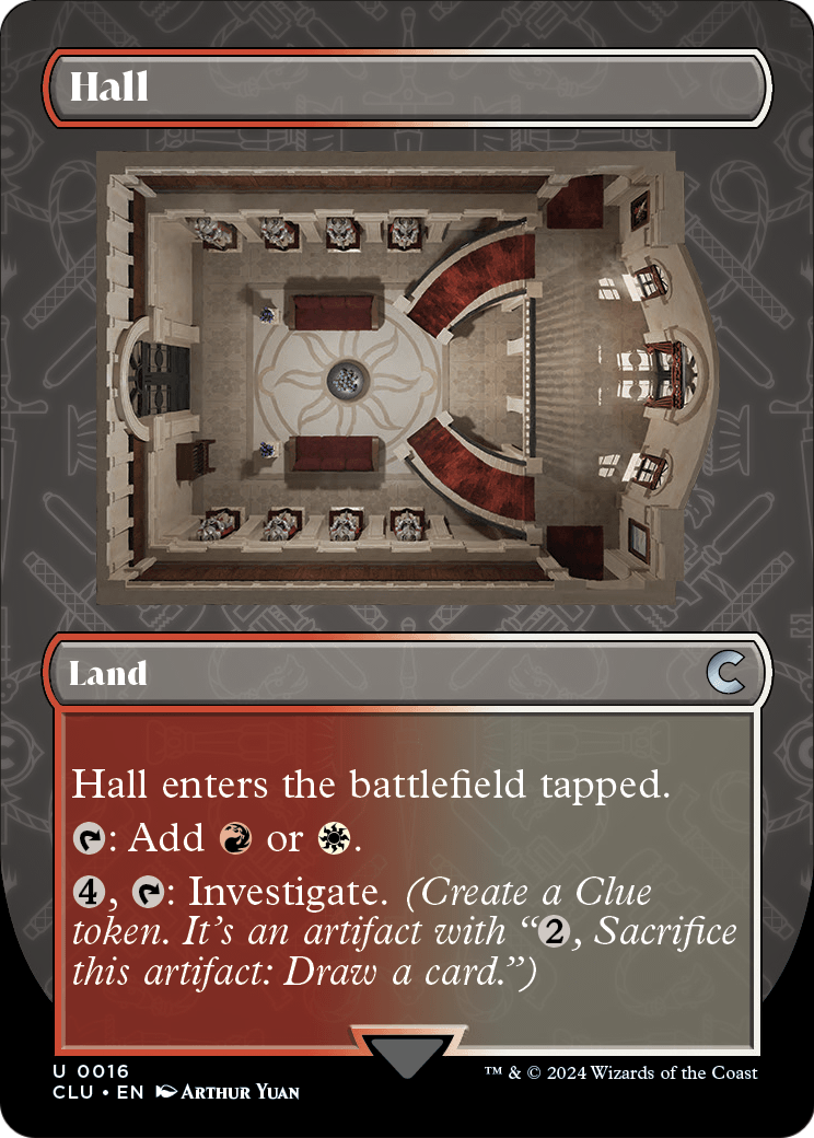 Hall (Borderless) (CLU-016) - Ravnica: Clue Edition (Borderless)