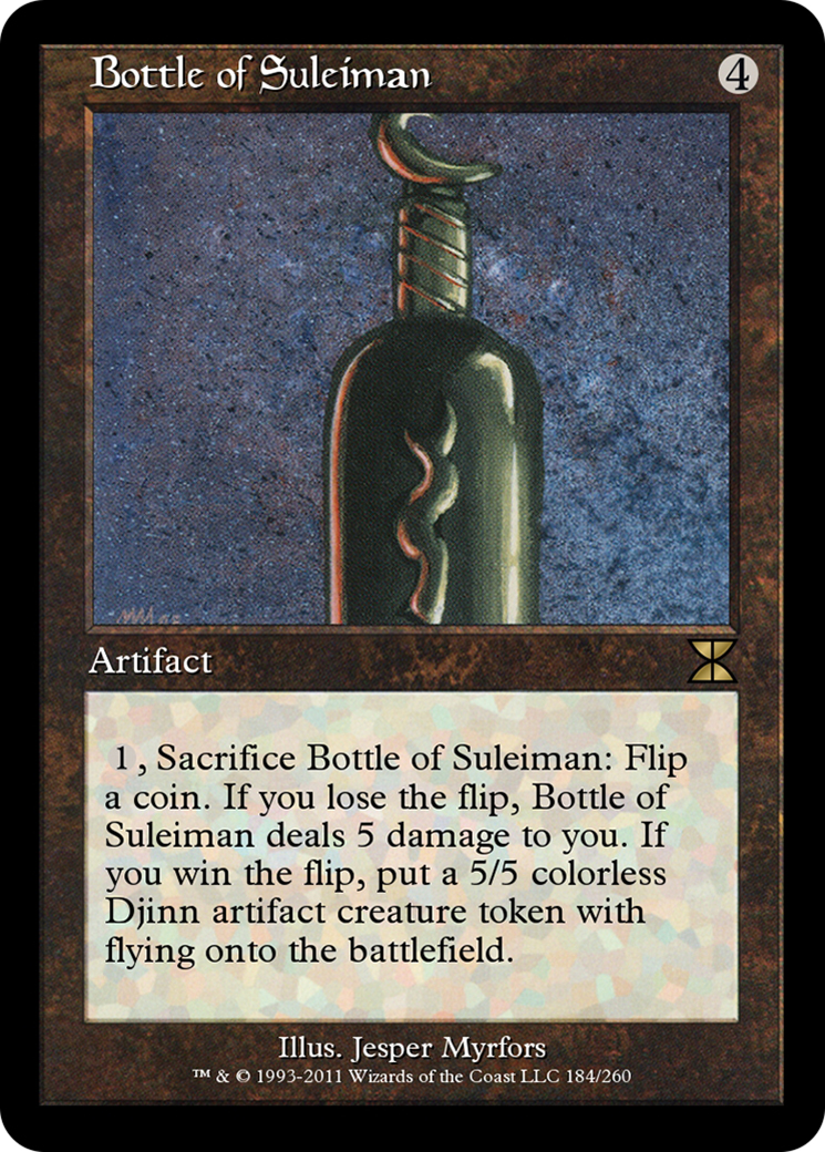 Bottle of Suleiman (ME4-184) - Masters Edition IV Foil