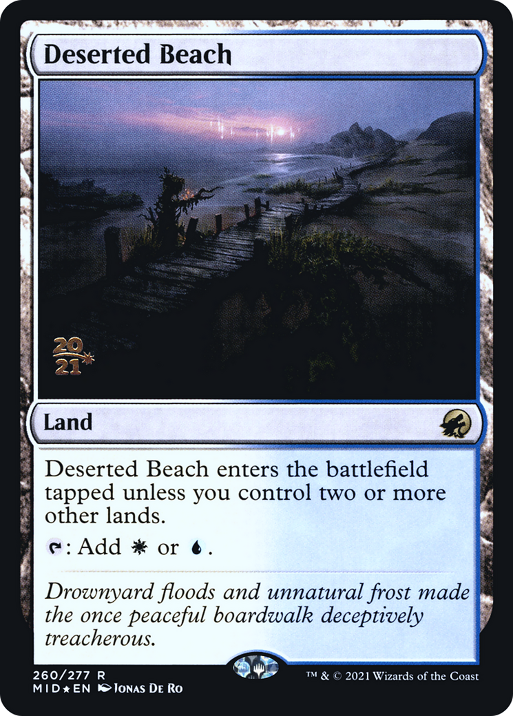 Deserted Beach (PRE-260) - Innistrad: Midnight Hunt Promos Foil