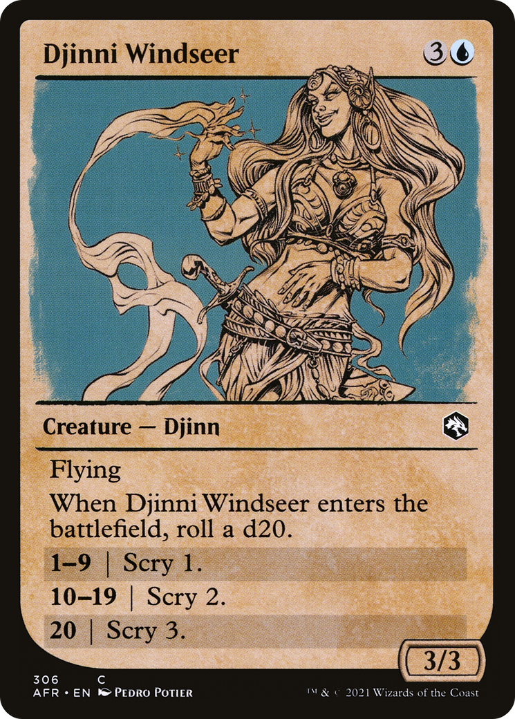Djinni Windseer (Showcase) (AFR-306) - Adventures in the Forgotten Realms: (Showcase)
