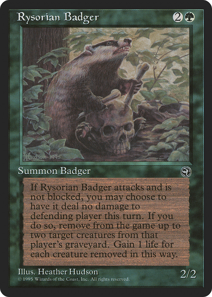 Rysorian Badger (HML-) - Homelands