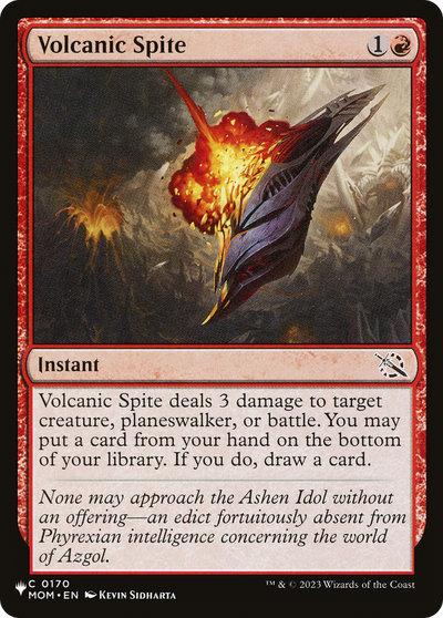 Volcanic Spite (LIST-0170) - The List