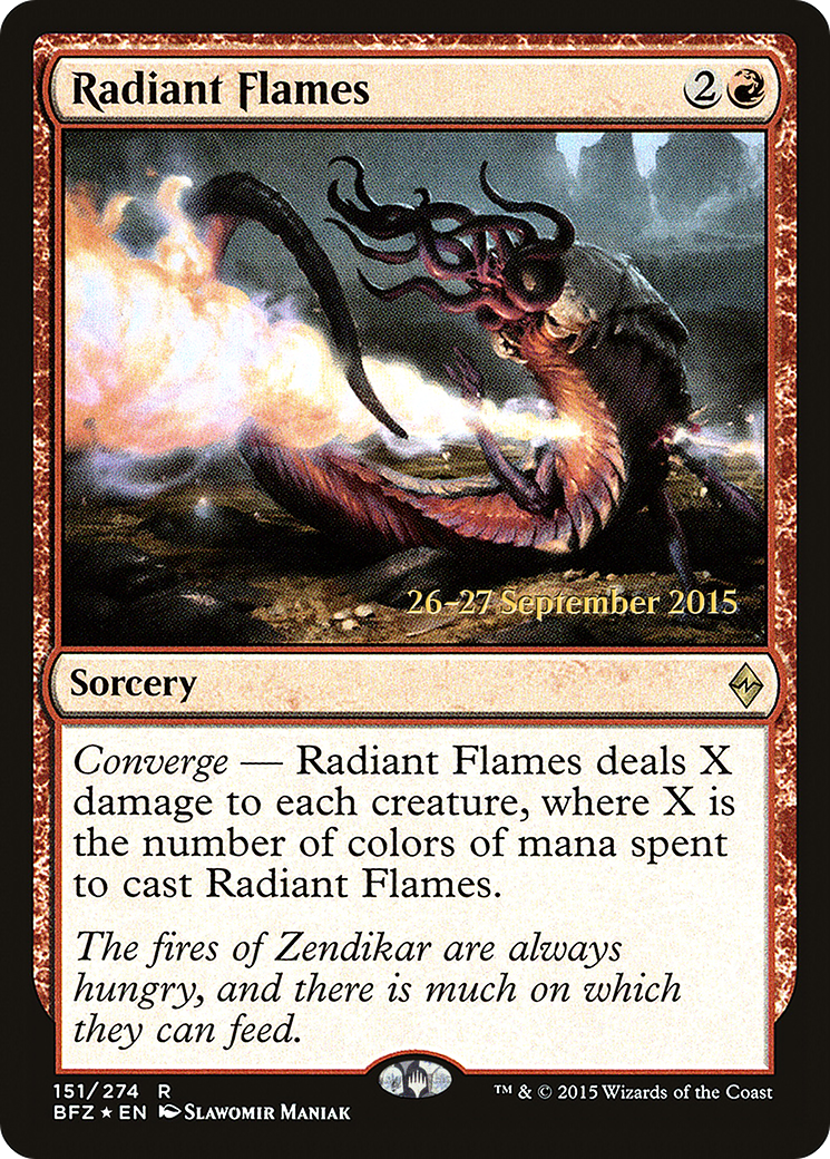 Radiant Flames (PRE-151) - Battle for Zendikar Promos Foil
