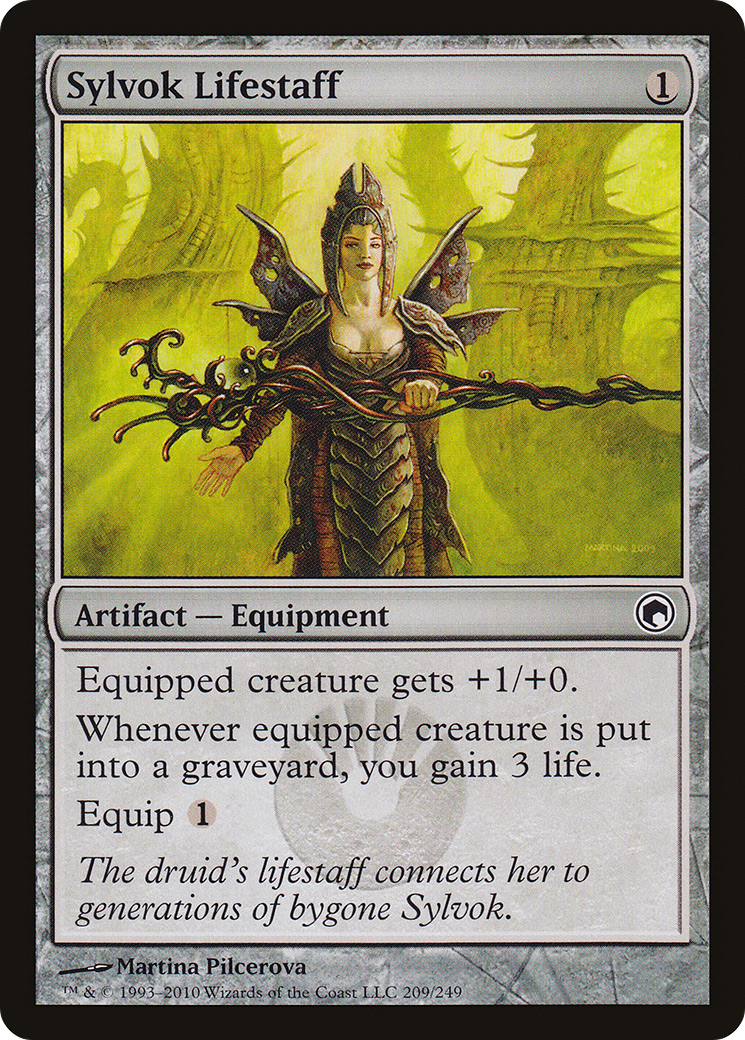 Sylvok Lifestaff (SOM-209) - Scars of Mirrodin