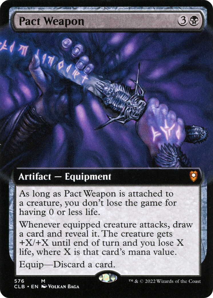 Pact Weapon (Extended Art) (CLB-576) - Commander Legends: Battle for Baldur's Gate: (Extended Art)