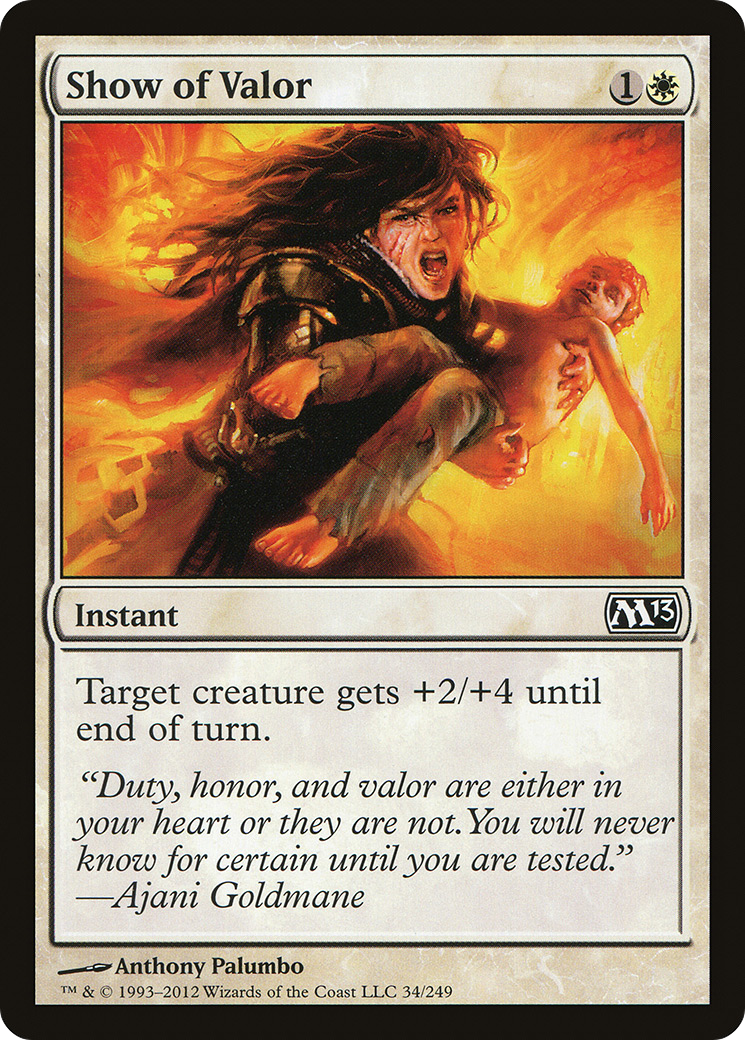 Show of Valor (M13-034) - Magic 2013 Foil