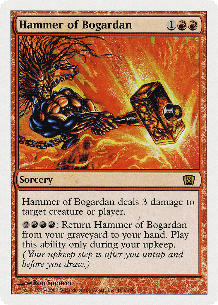 Hammer of Bogardan (8ED-193) - 8th Edition Foil