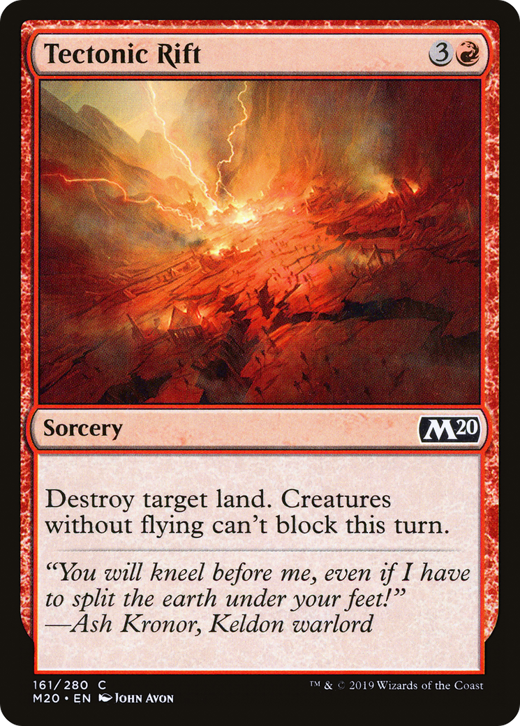 Tectonic Rift (M20-161) - Core Set 2020