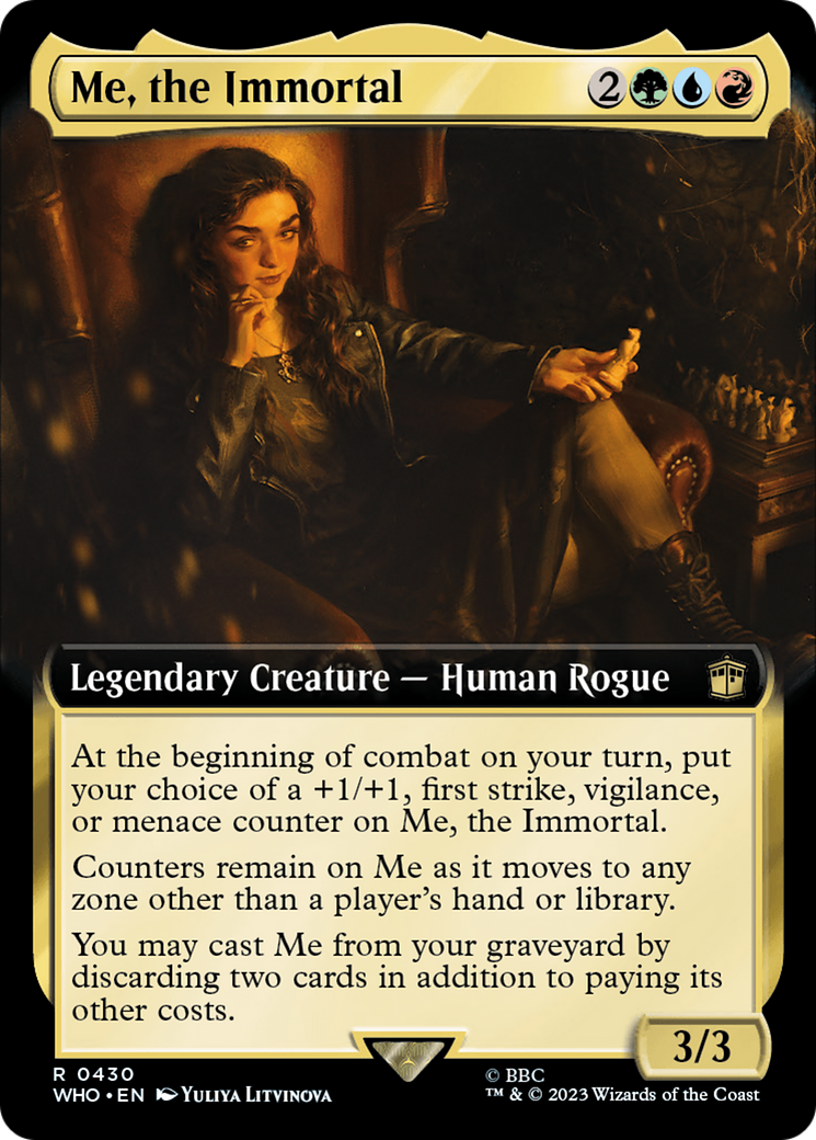 Me, the Immortal (Extended Art) (WHO-430) - Doctor Who: (Extended Art) Foil