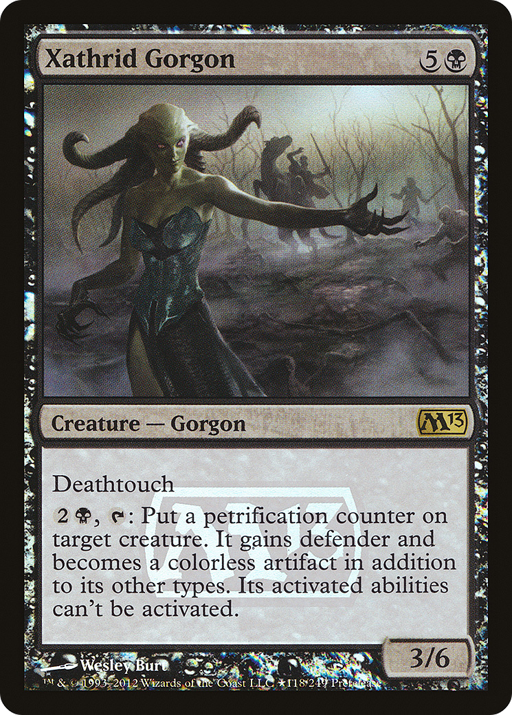 Xathrid Gorgon (PRE-118) - Magic 2013 Promos Foil