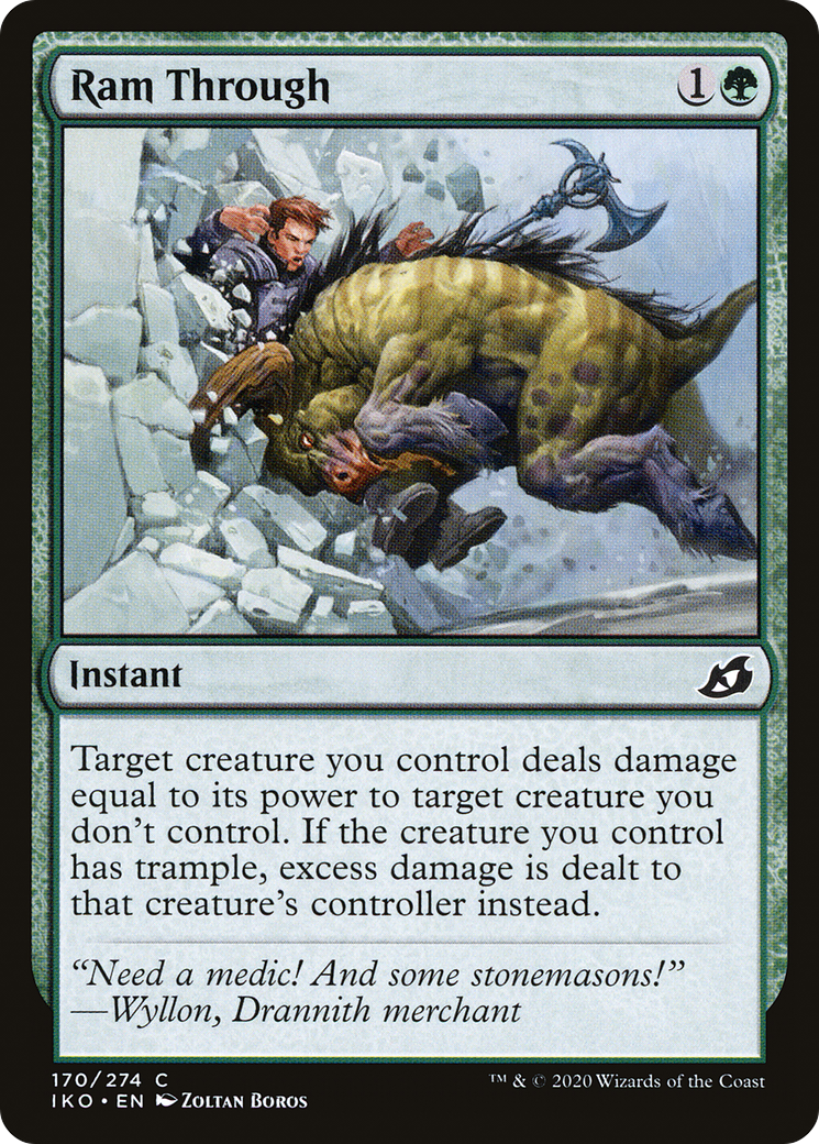 Ram Through (IKO-170) - Ikoria: Lair of Behemoths Foil