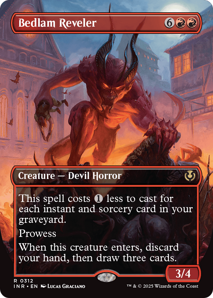 Bedlam Reveler (Borderless) (INR-312) - Innistrad Remastered (Borderless)