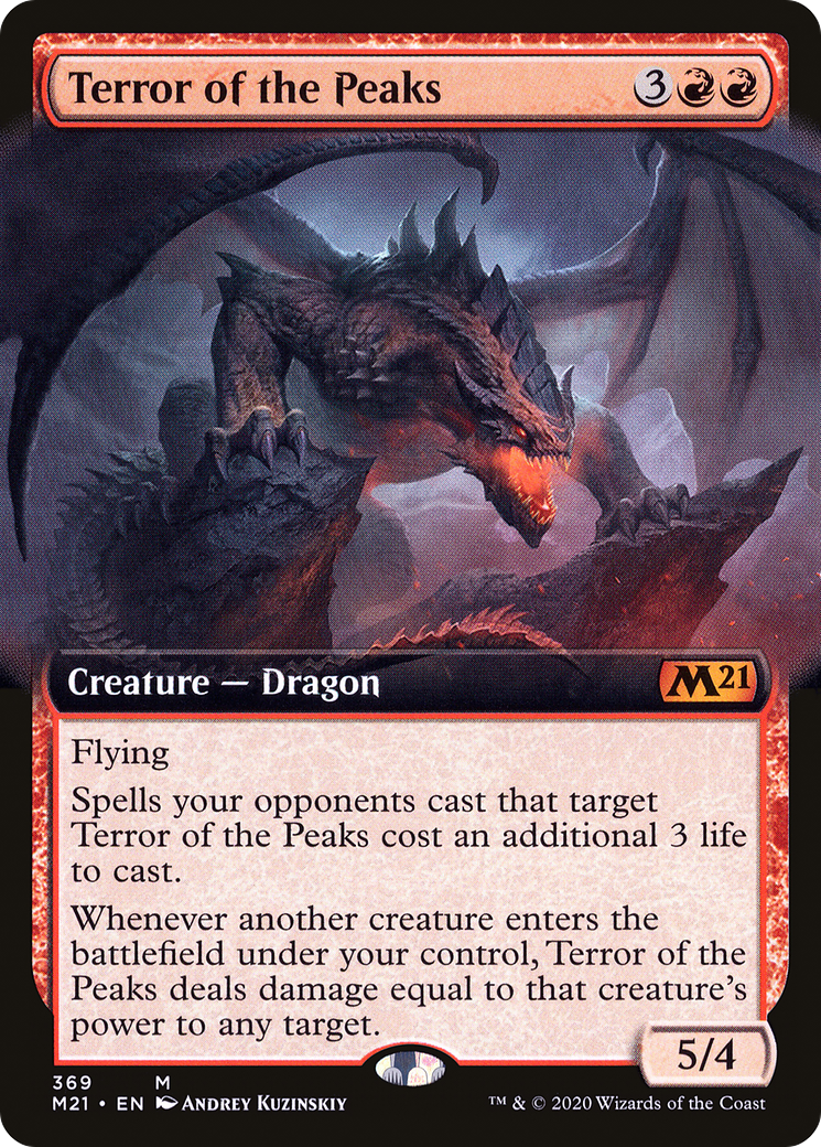 Terror of the Peaks (Extended Art) (M21-369) - Core Set 2021: (Extended Art)