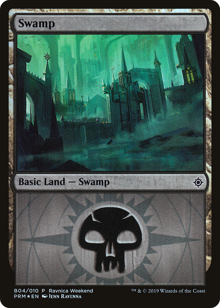 Swamp - Orzhov (B04) (LARP-004) - RNA Ravnica Weekend Foil
