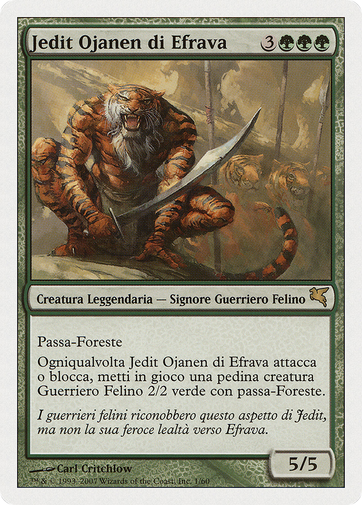 Jedit Ojanen of Efrava (Italian) - "Jedit Ojanen di Efrava" (PSAL-0L1) - Salvat 2005