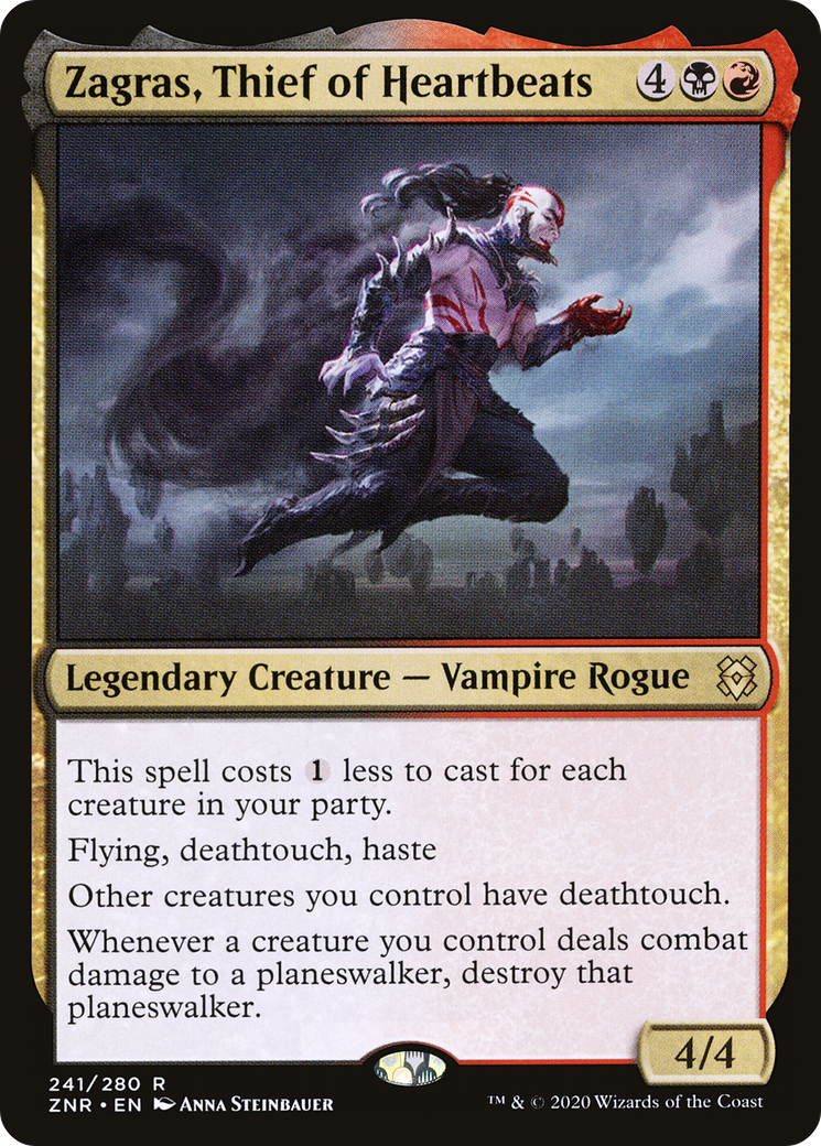 Zagras, Thief of Heartbeats (ZNR-241) - Zendikar Rising Foil