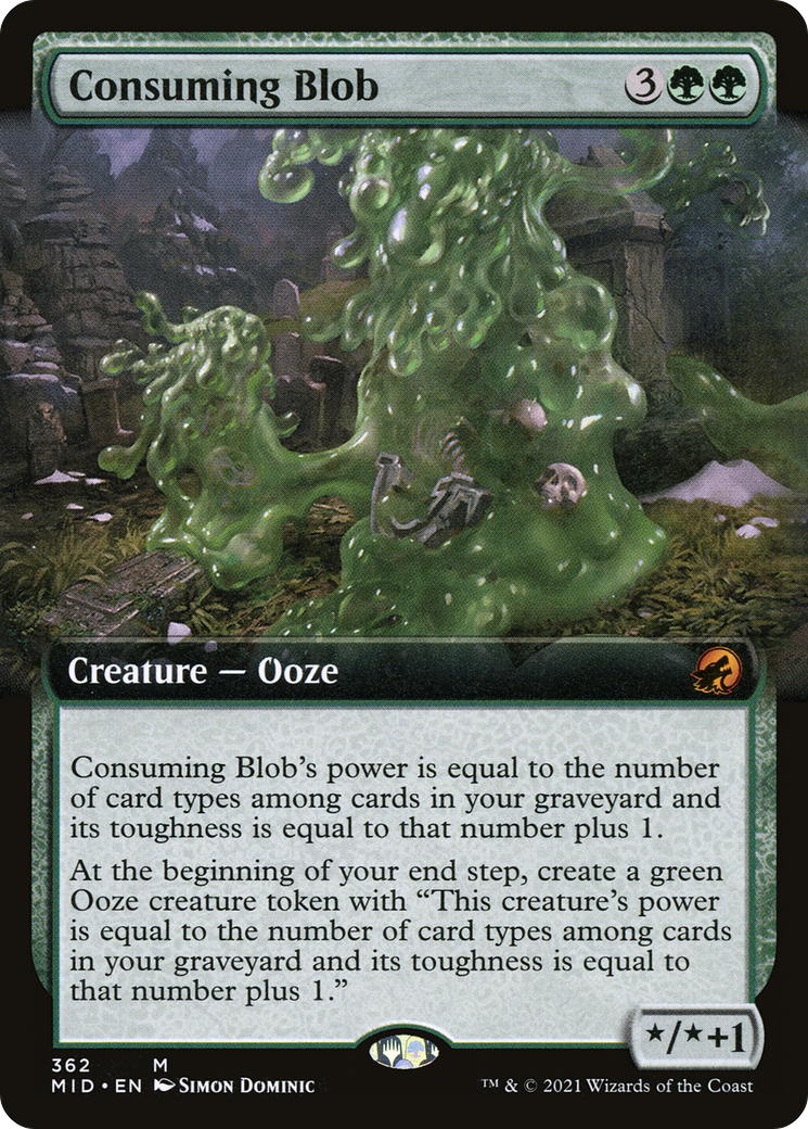 Consuming Blob (Extended Art) (MID-362) - Innistrad: Midnight Hunt: (Extended Art)
