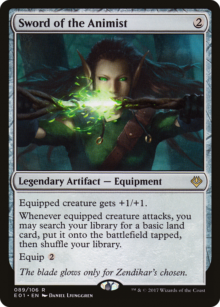 Sword of the Animist (AC2-089) - Archenemy: Nicol Bolas