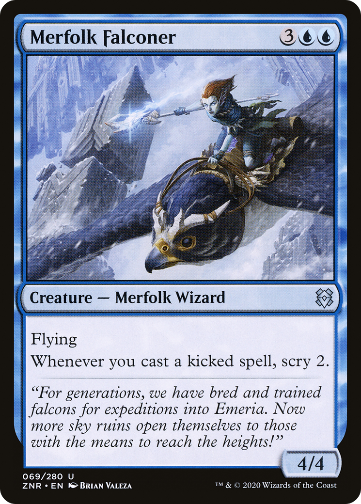 Merfolk Falconer (ZNR-069) - Zendikar Rising