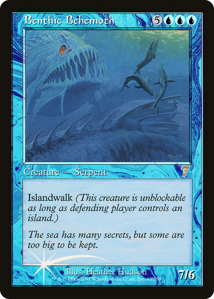 Benthic Behemoth (7ED-063) - 7th Edition Foil