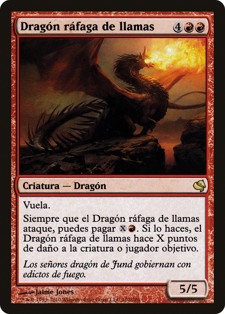 Flameblast Dragon (Spanish) - "Dragon rafaga de llamas" (PS11-102) - Salvat 2011