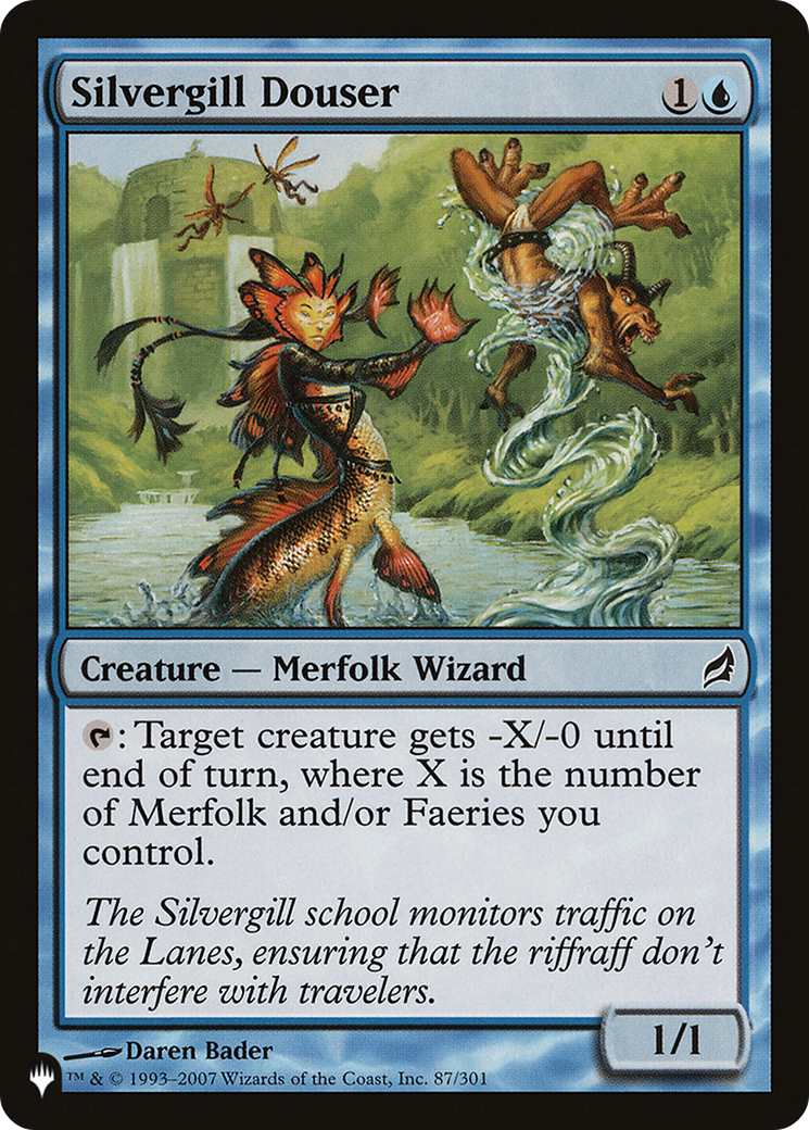Silvergill Douser (LIST-87/301) - The List