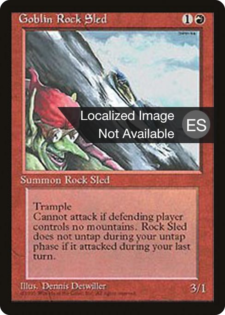 Goblin Rock Sled (4BB-) - Fourth Edition Foreign Black Border