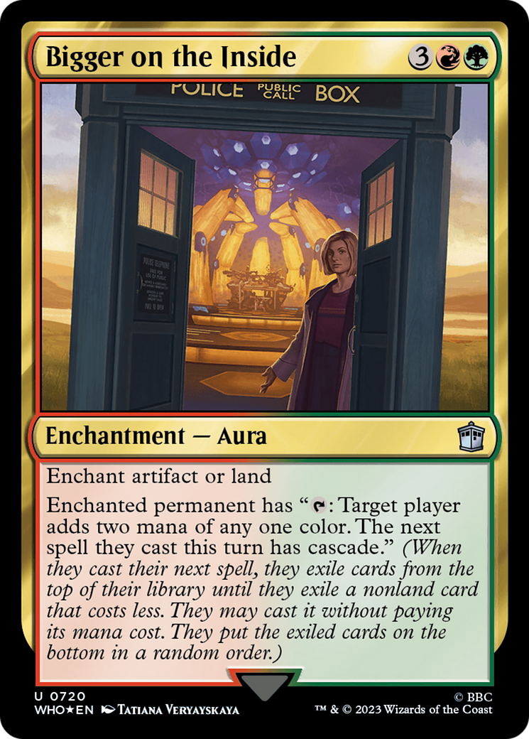 Bigger on the Inside (Surge Foil) (WHO-720) - Doctor Who Foil