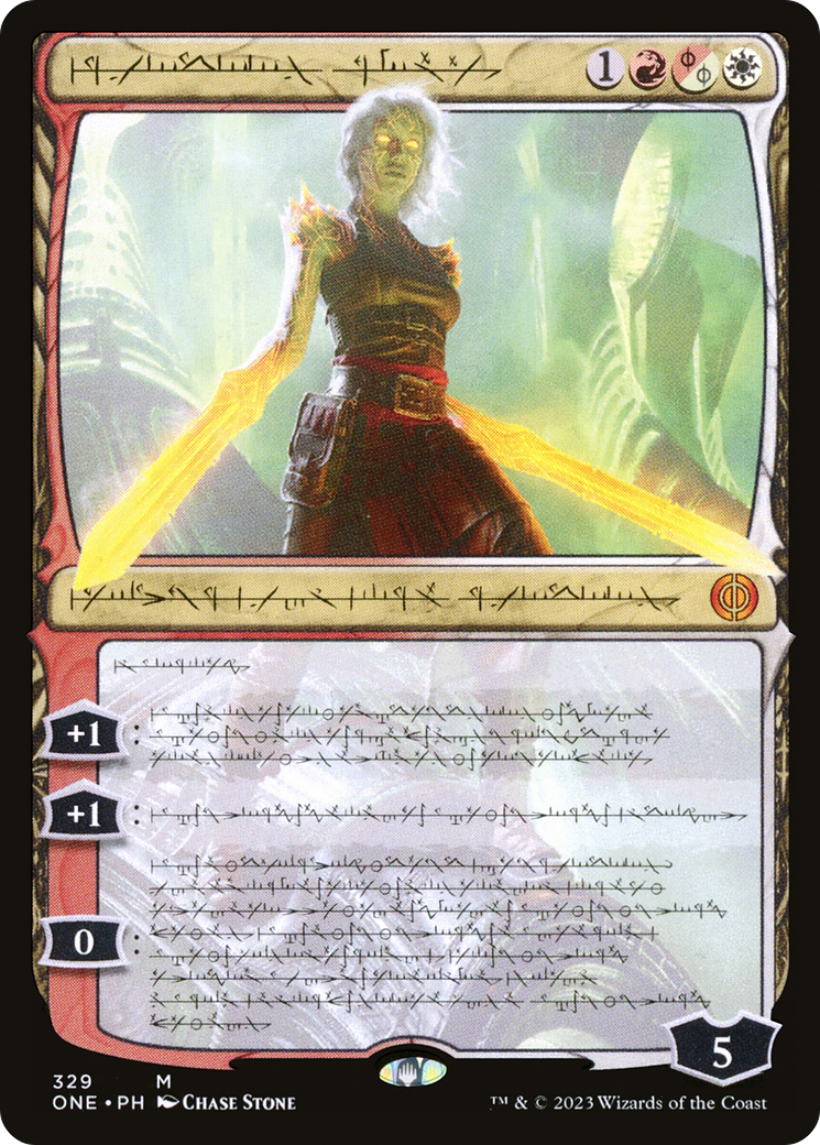 Nahiri, the Unforgiving (Phyrexian) (ONE-329) - Phyrexia: All Will Be One: (Showcase) Foil