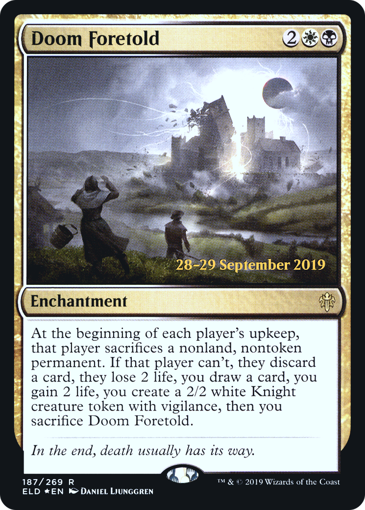 Doom Foretold (PRE-187) - Throne of Eldraine Promos Foil