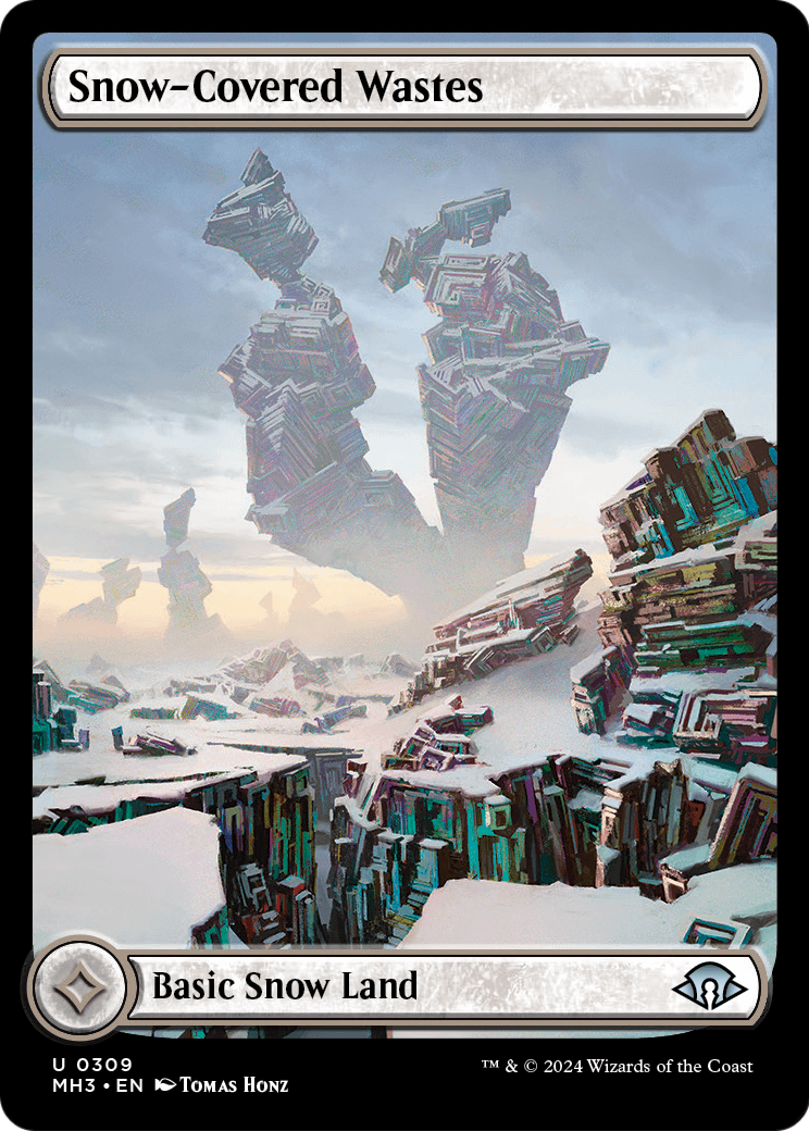 Snow-Covered Wastes (0309) (MH3-309) - Modern Horizons 3 Foil