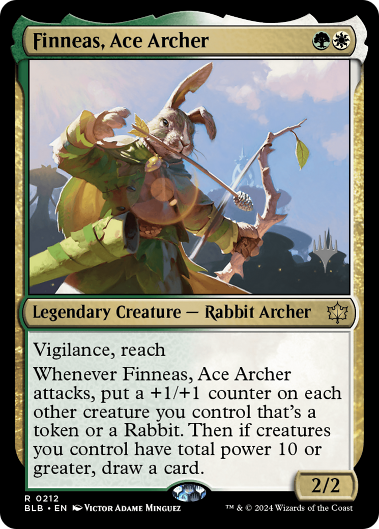 Finneas, Ace Archer (PPBLB-212) - Bloomburrow Promos Foil