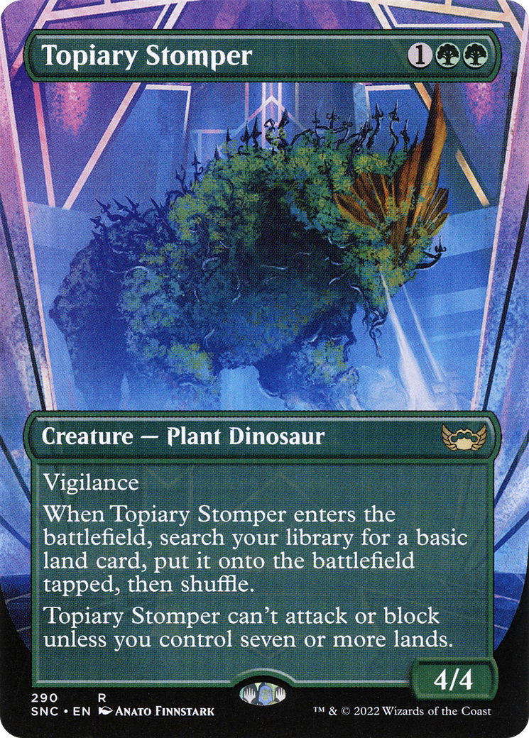 Topiary Stomper (Borderless) (SNC-290) - Streets of New Capenna (Borderless)